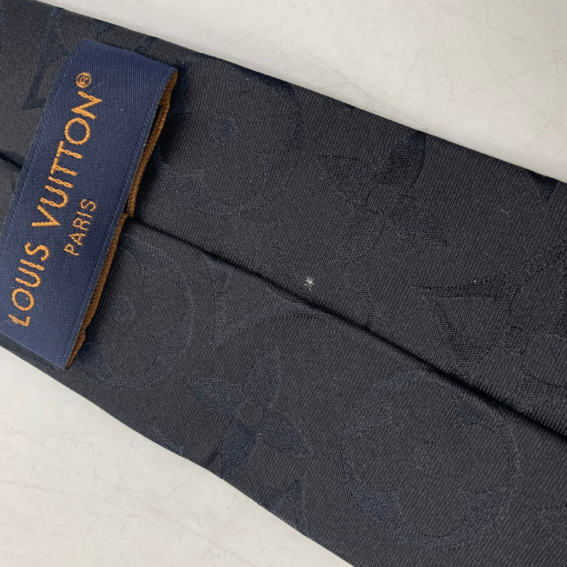 【中古品】【メンズ】 LOUIS VUITTON ルイ・ヴィトン M79406 ネクタイ オール アバウト モノグラム 179-260804-ya-05-izu カラー：ブラック 万代Net店