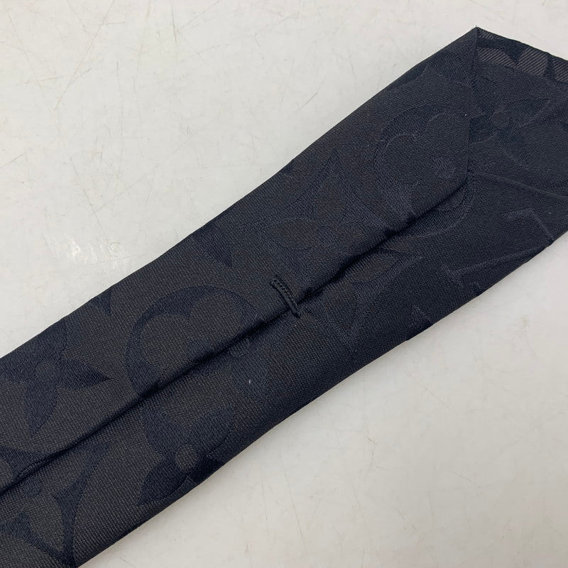 【中古品】【メンズ】 LOUIS VUITTON ルイ・ヴィトン M79406 ネクタイ オール アバウト モノグラム 179-260804-ya-05-izu カラー：ブラック 万代Net店