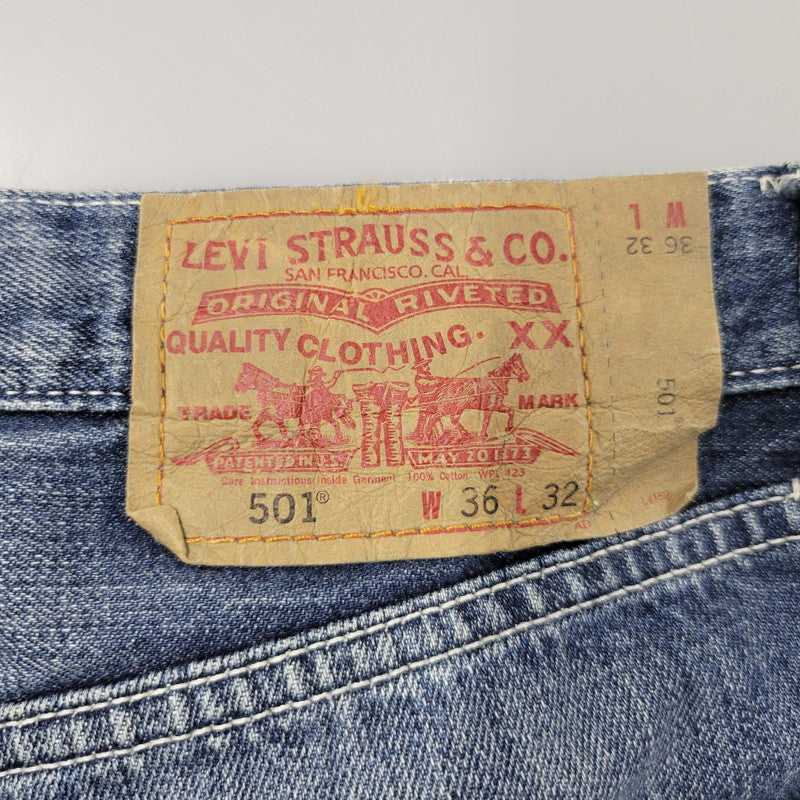 【中古品】【メンズ】 LEVI'S リーバイス 08501-01 2008年製 00S 501 DENIM PANTS デニム パンツ ズボン ボトムス 157-260809-ya-19-izu サイズ：36×32 カラー：インディゴ 万代Net店