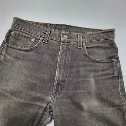 【中古品】【メンズ】 Levi's リーバイス 505 REGULAR FIT STRAIGHT LEG BLACK DENIM PANTS 00505-0260 レギュラーフィット デニムパンツ 刻印501 ジーンズ ズボン ボトムス 157-260805-ay-09-izu サイズ：34×32 カラー：ブラック 万代Net店