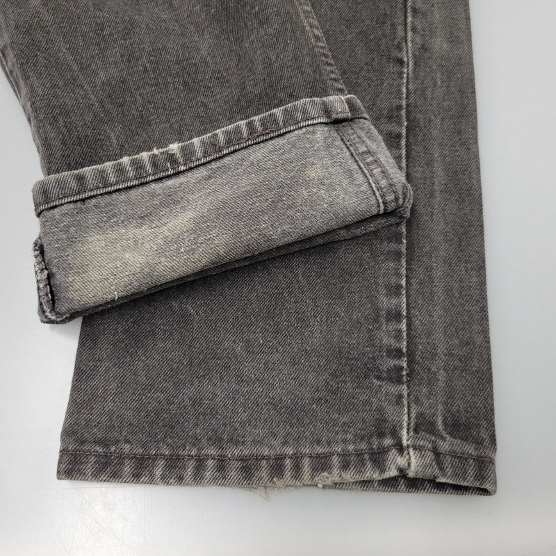 【中古品】【メンズ】 Levi's リーバイス 505 REGULAR FIT STRAIGHT LEG BLACK DENIM PANTS 00505-0260 レギュラーフィット デニムパンツ 刻印501 ジーンズ ズボン ボトムス 157-260805-ay-09-izu サイズ：34×32 カラー：ブラック 万代Net店