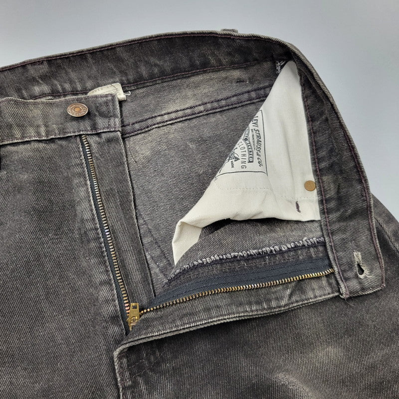【中古品】【メンズ】 Levi's リーバイス 505 REGULAR FIT STRAIGHT LEG BLACK DENIM PANTS 00505-0260 レギュラーフィット デニムパンツ 刻印501 ジーンズ ズボン ボトムス 157-260805-ay-09-izu サイズ：34×32 カラー：ブラック 万代Net店