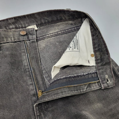 【中古品】【メンズ】 Levi's リーバイス 505 REGULAR FIT STRAIGHT LEG BLACK DENIM PANTS 00505-0260 レギュラーフィット デニムパンツ 刻印501 ジーンズ ズボン ボトムス 157-260805-ay-09-izu サイズ：34×32 カラー：ブラック 万代Net店