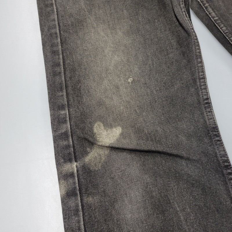 【中古品】【メンズ】 Levi's リーバイス 505 REGULAR FIT STRAIGHT LEG BLACK DENIM PANTS 00505-0260 レギュラーフィット デニムパンツ 刻印501 ジーンズ ズボン ボトムス 157-260805-ay-09-izu サイズ：34×32 カラー：ブラック 万代Net店