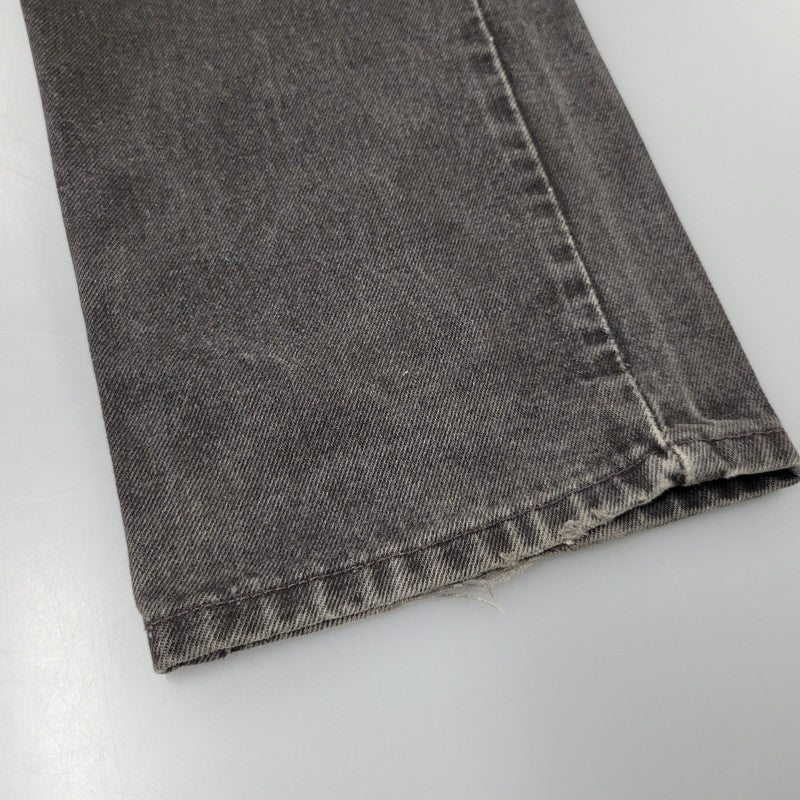 【中古品】【メンズ】 Levi's リーバイス 505 REGULAR FIT STRAIGHT LEG BLACK DENIM PANTS 00505-0260 レギュラーフィット デニムパンツ 刻印501 ジーンズ ズボン ボトムス 157-260805-ay-09-izu サイズ：34×32 カラー：ブラック 万代Net店
