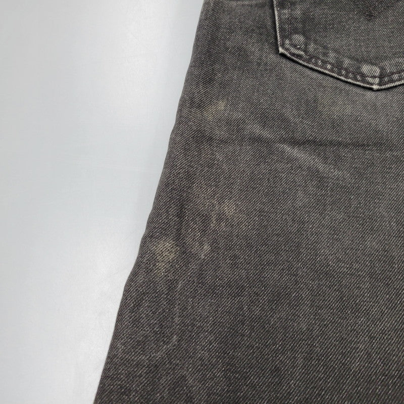 【中古品】【メンズ】 Levi's リーバイス 505 REGULAR FIT STRAIGHT LEG BLACK DENIM PANTS 00505-0260 レギュラーフィット デニムパンツ 刻印501 ジーンズ ズボン ボトムス 157-260805-ay-09-izu サイズ：34×32 カラー：ブラック 万代Net店
