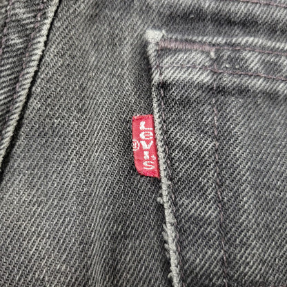 【中古品】【メンズ】 Levi's リーバイス 505 REGULAR FIT STRAIGHT LEG BLACK DENIM PANTS 00505-0260 レギュラーフィット デニムパンツ 刻印501 ジーンズ ズボン ボトムス 157-260805-ay-09-izu サイズ：34×32 カラー：ブラック 万代Net店
