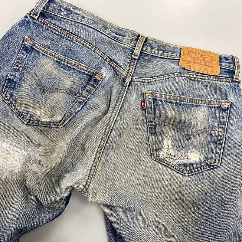 【現状渡し品】【メンズ】 Levi's リーバイス 501XX DENIM PANTS 00501-0000 デニムパンツ ジーンズ 刻印647 メキシコ製 157-260814-as-01-izu サイズ：35×36 カラー：インディゴ 万代Net店