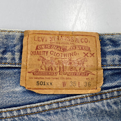 【現状渡し品】【メンズ】 Levi's リーバイス 501XX DENIM PANTS 00501-0000 デニムパンツ ジーンズ 刻印647 メキシコ製 157-260814-as-01-izu サイズ：35×36 カラー：インディゴ 万代Net店