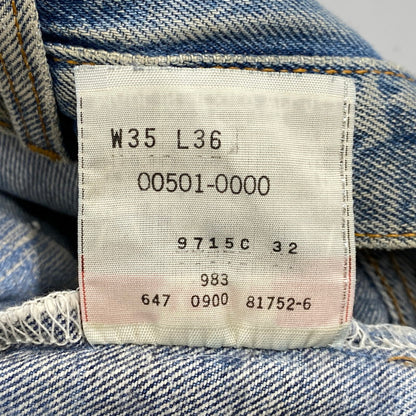 【現状渡し品】【メンズ】 Levi's リーバイス 501XX DENIM PANTS 00501-0000 デニムパンツ ジーンズ 刻印647 メキシコ製 157-260814-as-01-izu サイズ：35×36 カラー：インディゴ 万代Net店