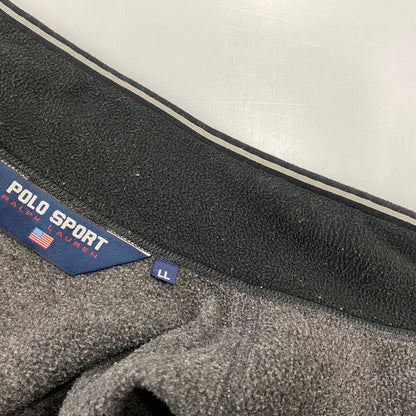 【中古品】【メンズ】 POLO SPORT RALPH LAUREN ポロ スポーツ ラルフローレン 90S FLEECE JACKET フリース ジャケット アウター 146-260807-ya-01-izu サイズ：LL カラー：チャコール 万代Net店