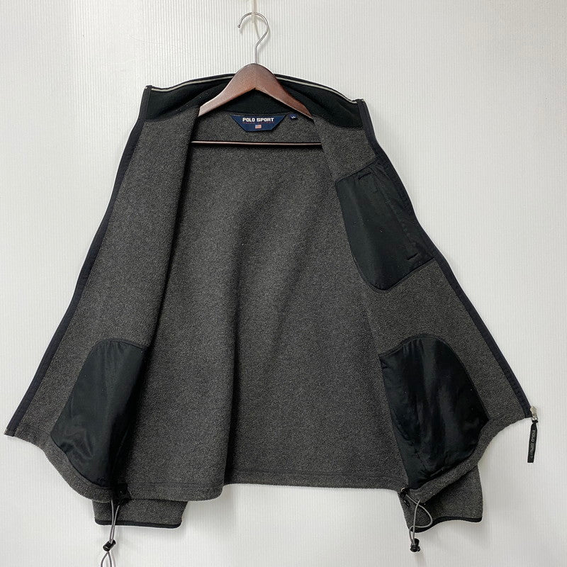 【中古品】【メンズ】 POLO SPORT RALPH LAUREN ポロ スポーツ ラルフローレン 90S FLEECE JACKET フリース ジャケット アウター 146-260807-ya-01-izu サイズ：LL カラー：チャコール 万代Net店