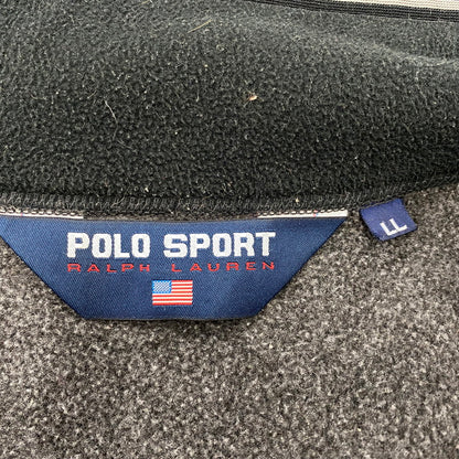 【中古品】【メンズ】 POLO SPORT RALPH LAUREN ポロ スポーツ ラルフローレン 90S FLEECE JACKET フリース ジャケット アウター 146-260807-ya-01-izu サイズ：LL カラー：チャコール 万代Net店