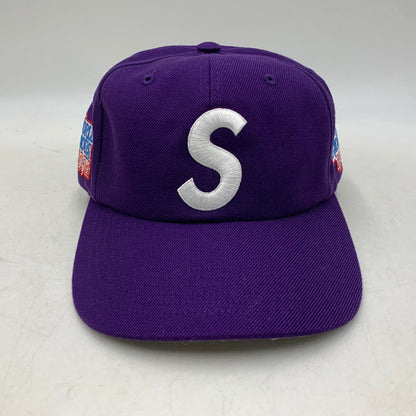 【中古美品】【メンズ/レディース】 SUPREME シュプリーム 26SS WORLD FAMOUS S LOGO 6-PANEL ワールド フェイマス エス ロゴ シックスパネル キャップ 帽子 185-260805-cs-01-izu サイズ：F カラー：パープル 万代Net店