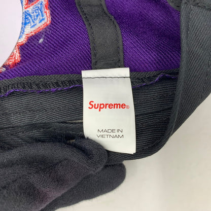 【中古美品】【メンズ/レディース】 SUPREME シュプリーム 26SS WORLD FAMOUS S LOGO 6-PANEL ワールド フェイマス エス ロゴ シックスパネル キャップ 帽子 185-260805-cs-01-izu サイズ：F カラー：パープル 万代Net店