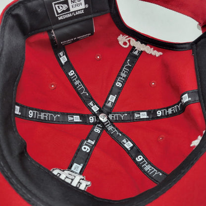 【中古美品】【メンズ/レディース】 NEW ERA ニューエラ × #RE:ROOM リルーム 9THIRTY ADJUSTABLE CAP REH163 キャップ 帽子 185-260808-as-23-izu サイズ：M/L カラー：レッド 万代Net店