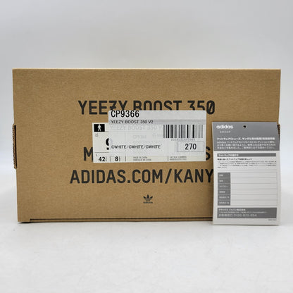 【中古品】【メンズ】 adidas アディダス YEEZY BOOST 350 V2 CP9366 イージーブースト 350 V2 スニーカー 靴 161-260808-as-30-izu サイズ：27cm カラー：CWHITE/CWHITE/CWHITE 万代Net店