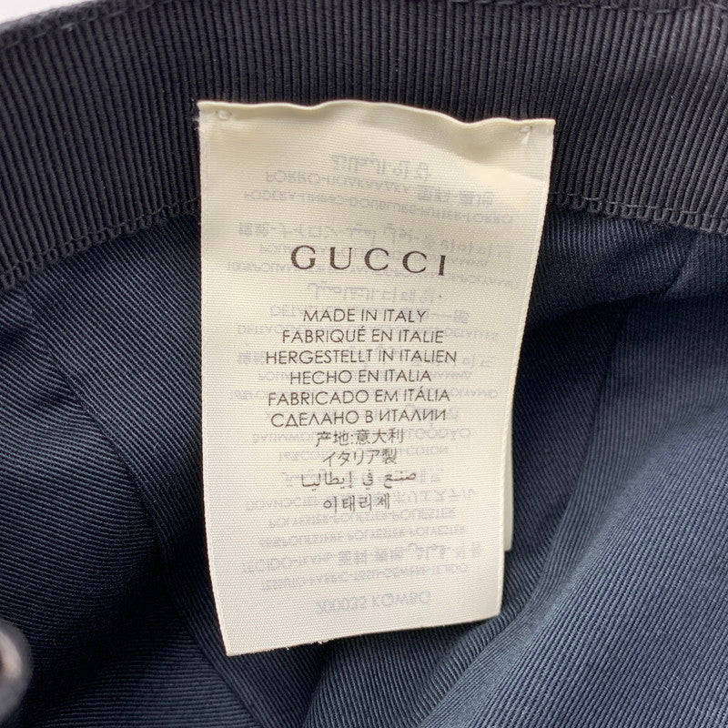 【中古品】【メンズ/レディース】 GUCCI グッチ 200035 KQWBG ORIGINAL GG CANVAS BASEBALL HAT オリジナル ジージー キャンバス ベースボール ハット キャップ 帽子 183-260805-cs-02-izu サイズ：M カラー：ブラック 万代Net店