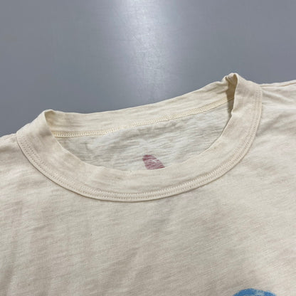 【中古品】【レディース】 45R フォーティーファイブアール 天笠ヒッピーフラワーロゴプリントの908オーシャン Tシャツ 半袖 トップス 168-260805-yn-03-izu サイズ：4 カラー：アイボリー 万代Net店