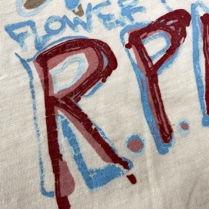 【中古品】【レディース】 45R フォーティーファイブアール 天笠ヒッピーフラワーロゴプリントの908オーシャン Tシャツ 半袖 トップス 168-260805-yn-03-izu サイズ：4 カラー：アイボリー 万代Net店