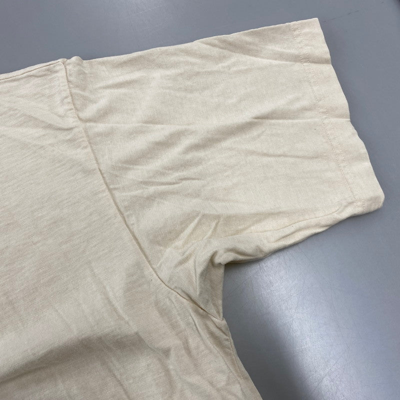 【中古品】【レディース】 45R フォーティーファイブアール 天笠ヒッピーフラワーロゴプリントの908オーシャン Tシャツ 半袖 トップス 168-260805-yn-03-izu サイズ：4 カラー：アイボリー 万代Net店