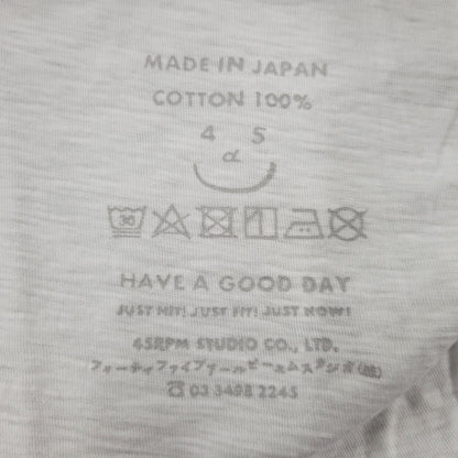 【中古品】【レディース】 45R フォーティーファイブアール 天竺の908オーシャン Tシャツ 半袖 トップス 170-260812-yn-02-izu サイズ：5 カラー：ホワイト 万代Net店
