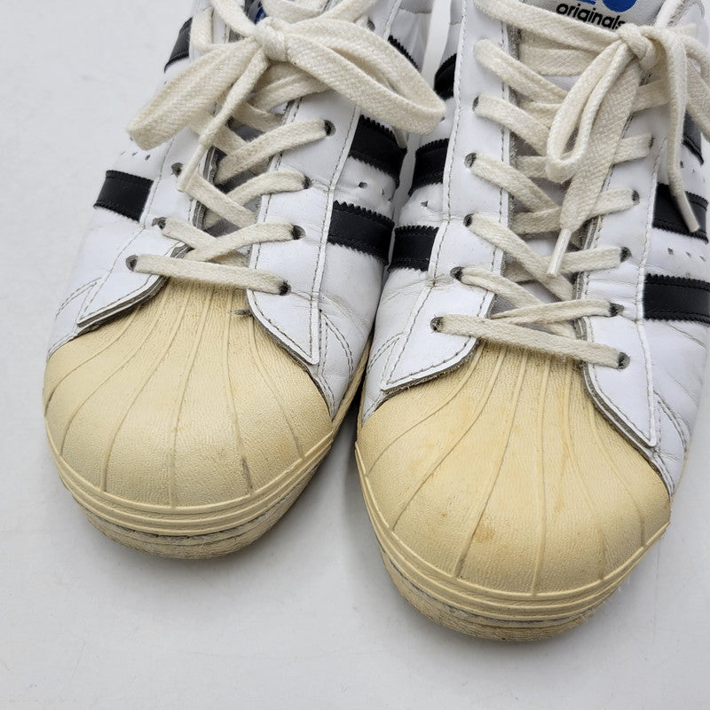 【現状渡し品】【メンズ】 adidas アディダス × NIGO ニゴー SUPERSTAR M21511 スーパースター スニーカー 靴 161-260814-as-14-izu サイズ：26.5cm カラー：ホワイト×ブラック 万代Net店