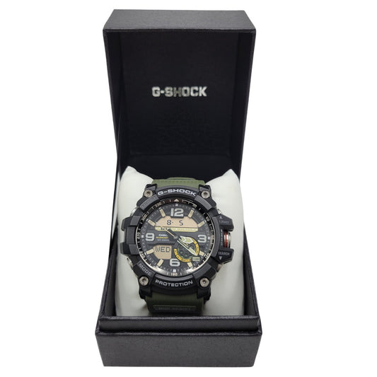 【中古品】【メンズ/レディース】 G-SHOCK ジーショック MUDMASTER GG-10000 マッドマスター アナデジ クォーツ 腕時計 196-260805-ay-17-izu サイズ：56.2 × 55.3 × 17.3 mm カラー：グリーン×ブラック 万代Net店