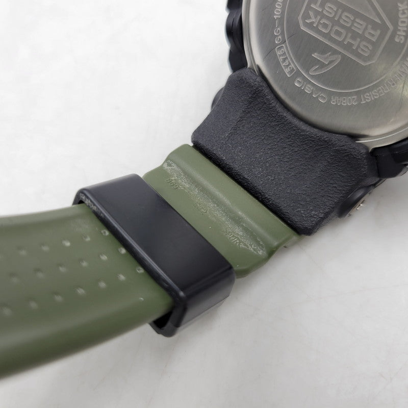 【中古品】【メンズ/レディース】 G-SHOCK ジーショック MUDMASTER GG-10000 マッドマスター アナデジ クォーツ 腕時計 196-260805-ay-17-izu サイズ：56.2 × 55.3 × 17.3 mm カラー：グリーン×ブラック 万代Net店