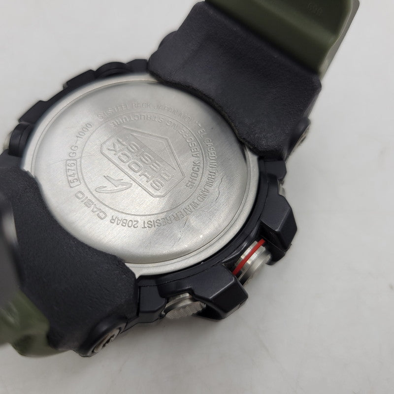 【中古品】【メンズ/レディース】 G-SHOCK ジーショック MUDMASTER GG-10000 マッドマスター アナデジ クォーツ 腕時計 196-260805-ay-17-izu サイズ：56.2 × 55.3 × 17.3 mm カラー：グリーン×ブラック 万代Net店