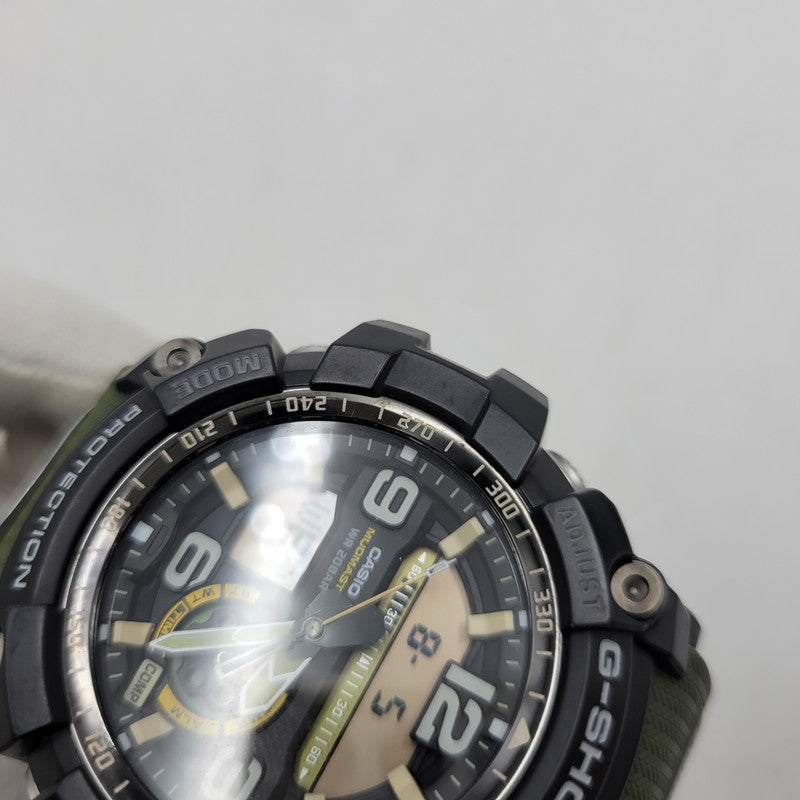 【中古品】【メンズ/レディース】 G-SHOCK ジーショック MUDMASTER GG-10000 マッドマスター アナデジ クォーツ 腕時計 196-260805-ay-17-izu サイズ：56.2 × 55.3 × 17.3 mm カラー：グリーン×ブラック 万代Net店
