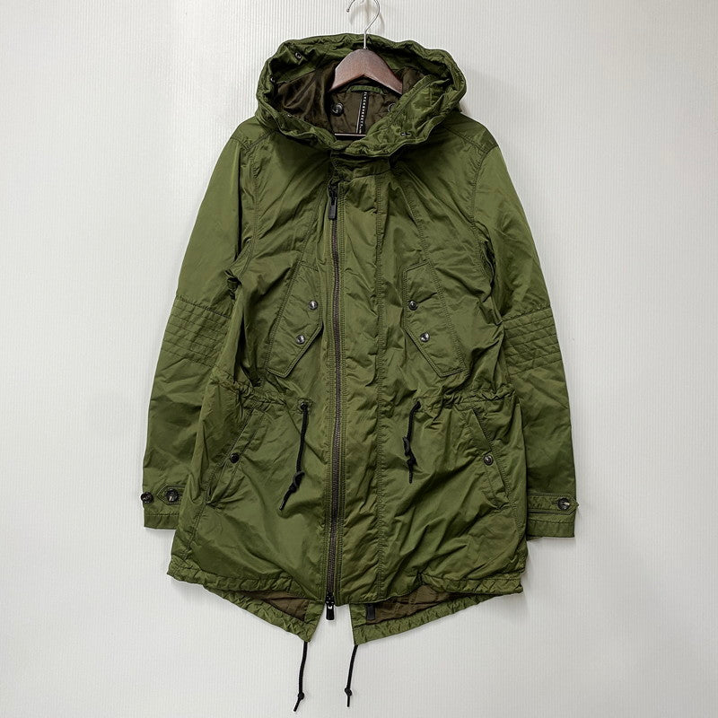【中古品】【メンズ】 BLACKBARRETT BY NEIL BARRETT ブラックバレットバイニールバレット R1C10-202-76 MODS COAT モッズ コート アウター 141-260812-cs-20-izu サイズ：4 カラー：カーキ 万代Net店