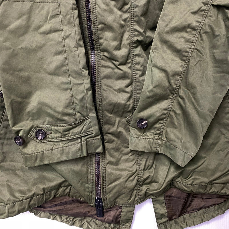 【中古品】【メンズ】 BLACKBARRETT BY NEIL BARRETT ブラックバレットバイニールバレット R1C10-202-76 MODS COAT モッズ コート アウター 141-260812-cs-20-izu サイズ：4 カラー：カーキ 万代Net店