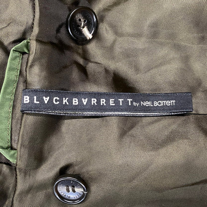 【中古品】【メンズ】 BLACKBARRETT BY NEIL BARRETT ブラックバレットバイニールバレット R1C10-202-76 MODS COAT モッズ コート アウター 141-260812-cs-20-izu サイズ：4 カラー：カーキ 万代Net店
