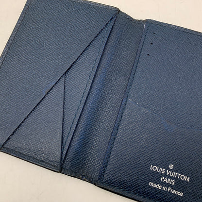 【中古品】【メンズ/レディース】 LOUIS VUITTON ルイ・ヴィトン M30535 MI8106 タイガ オーガナイザー ドゥポッシュ カードケース 小物 179-260805-cs-09-izu カラー：ネイビー 万代Net店