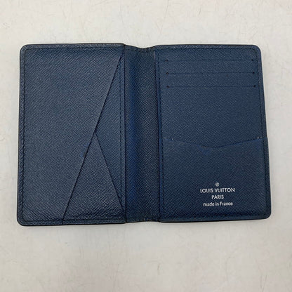 【中古品】【メンズ/レディース】 LOUIS VUITTON ルイ・ヴィトン M30535 MI8106 タイガ オーガナイザー ドゥポッシュ カードケース 小物 179-260805-cs-09-izu カラー：ネイビー 万代Net店