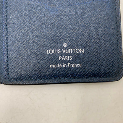 【中古品】【メンズ/レディース】 LOUIS VUITTON ルイ・ヴィトン M30535 MI8106 タイガ オーガナイザー ドゥポッシュ カードケース 小物 179-260805-cs-09-izu カラー：ネイビー 万代Net店