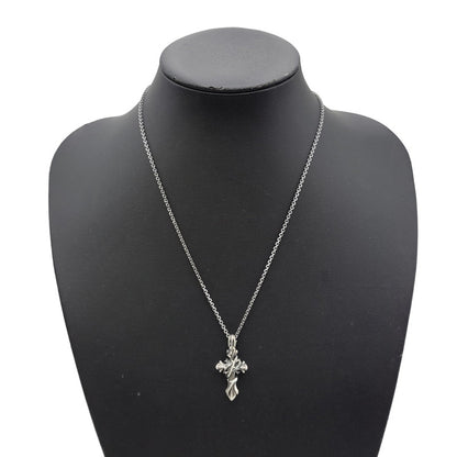 【中古品】【メンズ/レディース】 M'S COLLECTION エムズコレクション THORN CROSS PENDANT NECKLACE M XP-015 925 ソーン クロス ペンダント ネックレス M アクセサリー 192-260805-ay-16-izu カラー：シルバー 万代Net店