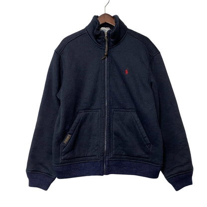 【現状渡し品】【メンズ】 POLO BY RALPH LAUREN ポロバイラルフローレン ELBOW PATCH BOA LINER FLEECE JACKET エルボー パッチ ボア ライナー フリース ジャケット 146-260805-yn-07-izu サイズ：M カラー：ネイビー 万代Net店