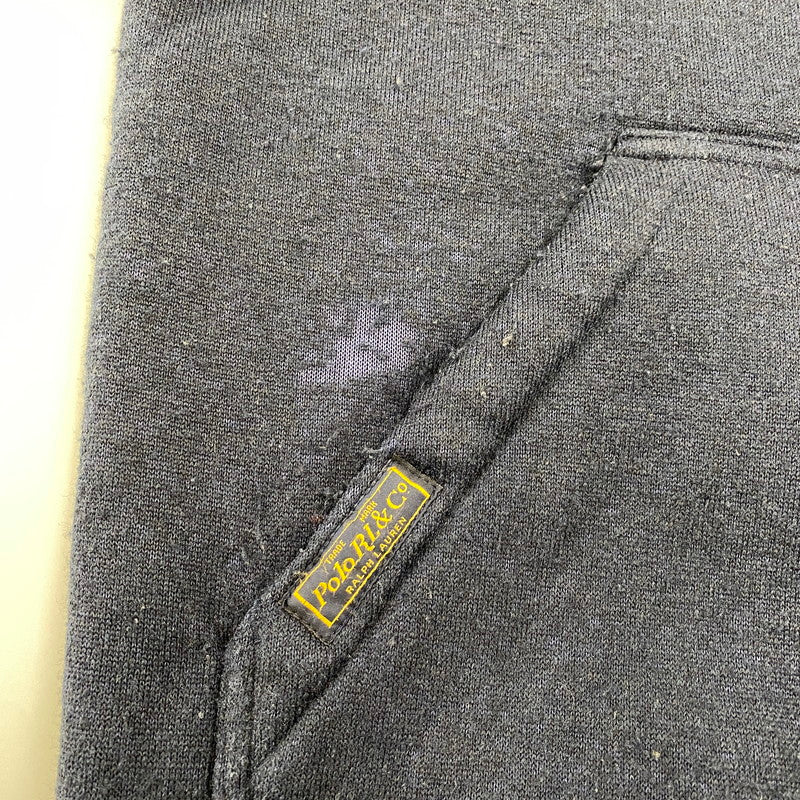 【現状渡し品】【メンズ】 POLO BY RALPH LAUREN ポロバイラルフローレン ELBOW PATCH BOA LINER FLEECE JACKET エルボー パッチ ボア ライナー フリース ジャケット 146-260805-yn-07-izu サイズ：M カラー：ネイビー 万代Net店