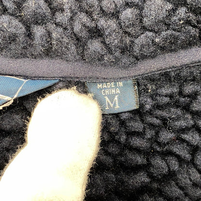 【現状渡し品】【メンズ】 POLO BY RALPH LAUREN ポロバイラルフローレン ELBOW PATCH BOA LINER FLEECE JACKET エルボー パッチ ボア ライナー フリース ジャケット 146-260805-yn-07-izu サイズ：M カラー：ネイビー 万代Net店