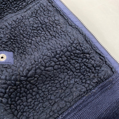 【現状渡し品】【メンズ】 POLO BY RALPH LAUREN ポロバイラルフローレン ELBOW PATCH BOA LINER FLEECE JACKET エルボー パッチ ボア ライナー フリース ジャケット 146-260805-yn-07-izu サイズ：M カラー：ネイビー 万代Net店