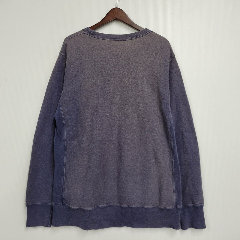 【現状渡し品】【メンズ】 CHAMPION チャンピオン × SHIPS シップス C8-N010 別注 HAND POCKET REVERSE WEAVE FADE SWEATSHIRT スウェットシャツ トップス 148-260812-kh-06-izu サイズ：L カラー：ネイビー 万代Net店