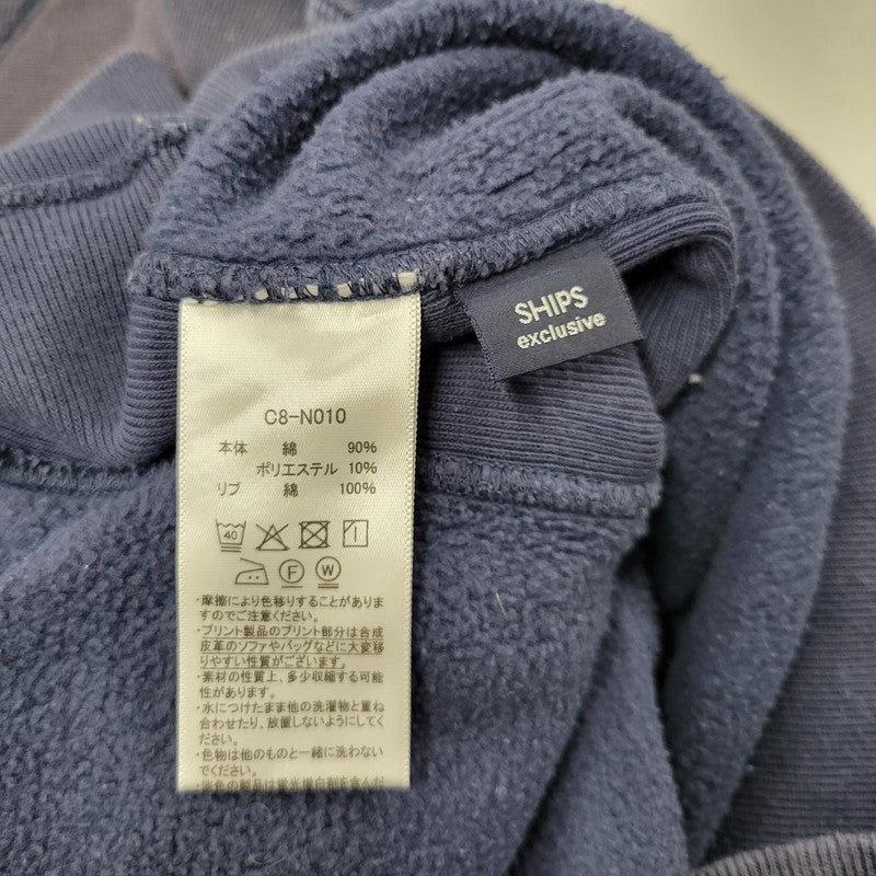 【現状渡し品】【メンズ】 CHAMPION チャンピオン × SHIPS シップス C8-N010 別注 HAND POCKET REVERSE WEAVE FADE SWEATSHIRT スウェットシャツ トップス 148-260812-kh-06-izu サイズ：L カラー：ネイビー 万代Net店
