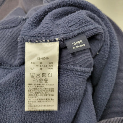 【現状渡し品】【メンズ】 CHAMPION チャンピオン × SHIPS シップス C8-N010 別注 HAND POCKET REVERSE WEAVE FADE SWEATSHIRT スウェットシャツ トップス 148-260812-kh-06-izu サイズ：L カラー：ネイビー 万代Net店