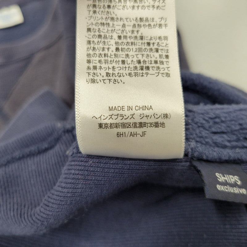 【現状渡し品】【メンズ】 CHAMPION チャンピオン × SHIPS シップス C8-N010 別注 HAND POCKET REVERSE WEAVE FADE SWEATSHIRT スウェットシャツ トップス 148-260812-kh-06-izu サイズ：L カラー：ネイビー 万代Net店