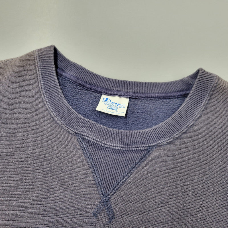 【現状渡し品】【メンズ】 CHAMPION チャンピオン × SHIPS シップス C8-N010 別注 HAND POCKET REVERSE WEAVE FADE SWEATSHIRT スウェットシャツ トップス 148-260812-kh-06-izu サイズ：L カラー：ネイビー 万代Net店