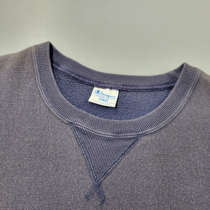 【現状渡し品】【メンズ】 CHAMPION チャンピオン × SHIPS シップス C8-N010 別注 HAND POCKET REVERSE WEAVE FADE SWEATSHIRT スウェットシャツ トップス 148-260812-kh-06-izu サイズ：L カラー：ネイビー 万代Net店