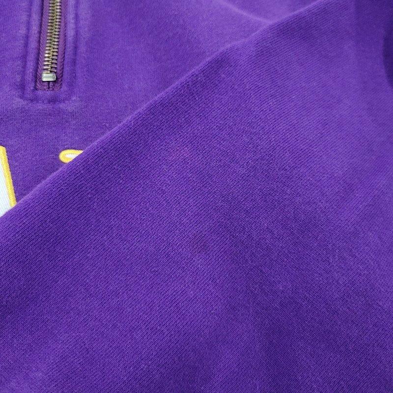 【現状渡し品】【メンズ】 XLARGE エクストララージ 101224012014 XL RECORDS HALF ZIP PULLOVER SWEAT レコーズ ハーフ ジップ プルオーバー スウェット トップス 142-260812-kh-07-izu サイズ：XL カラー：パープル 万代Net店