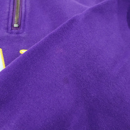 【現状渡し品】【メンズ】 XLARGE エクストララージ 101224012014 XL RECORDS HALF ZIP PULLOVER SWEAT レコーズ ハーフ ジップ プルオーバー スウェット トップス 142-260812-kh-07-izu サイズ：XL カラー：パープル 万代Net店